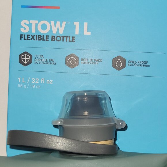 Hydrapak Water Bottle Collapsible Stow 1L/32oz and 500ml/16oz available - Picture 6 of 13